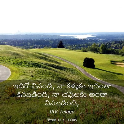Picture 03 - యోబు 13:1 TELIRV - ఇదిగో వినండి, నా - Bible Verse Picture
