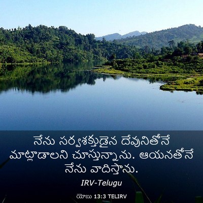 Picture 03 - యోబు 13:3 TELIRV - నేను సర్వశక్తుడైన - Bible Verse Picture