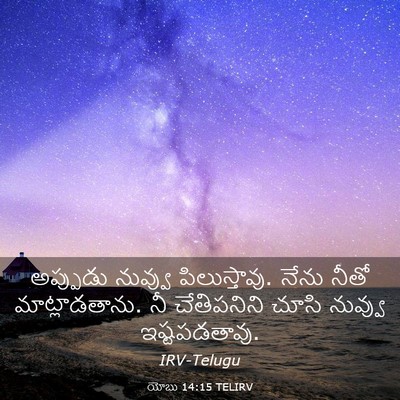Picture 03 - యోబు 14:15 TELIRV - అప్పుడు నువ్వు - Bible Verse Picture