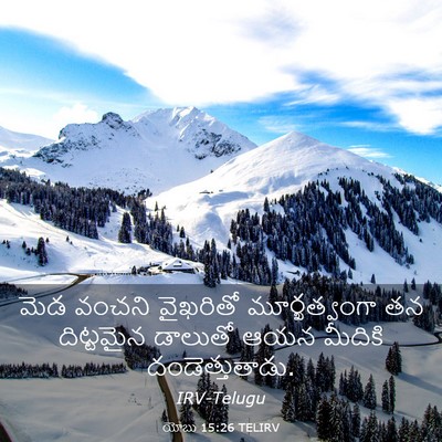 Picture 03 - యోబు 15:26 TELIRV - మెడ వంచని వైఖరితో - Bible Verse Picture
