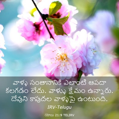 Picture 03 - యోబు 21:9 TELIRV - వాళ్ళ సంతానానికి - Bible Verse Picture