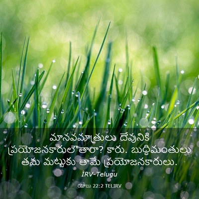 Picture 03 - యోబు 22:2 TELIRV - మానవమాత్రులు - Bible Verse Picture