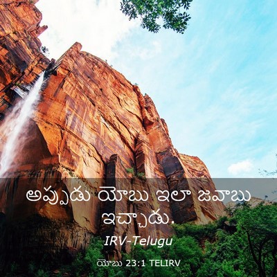 Picture 03 - యోబు 23:1 TELIRV - అప్పుడు యోబు ఇలా - Bible Verse Picture