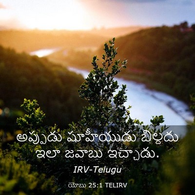 Picture 03 - యోబు 25:1 TELIRV - అప్పుడు షూహీయుడు - Bible Verse Picture