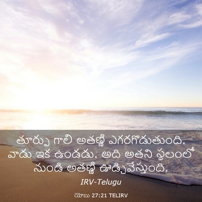 Picture 03 - యోబు 27:21 TELIRV - తూర్పు గాలి - Bible Verse Picture