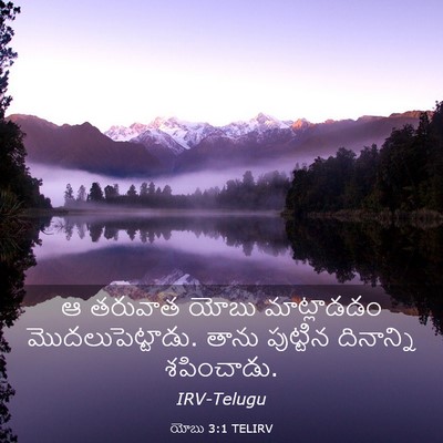 Picture 03 - యోబు 3:1 TELIRV - ఆ తరువాత యోబు - Bible Verse Picture