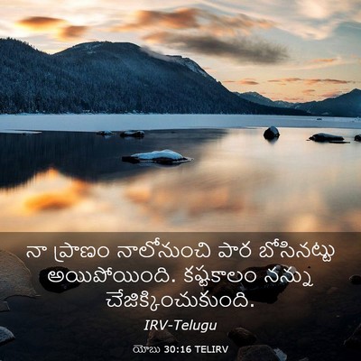 Picture 03 - యోబు 30:16 TELIRV - నా ప్రాణం - Bible Verse Picture