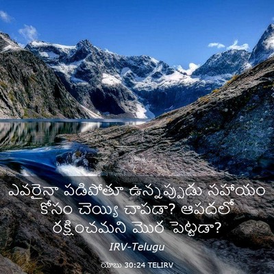 Picture 03 - యోబు 30:24 TELIRV - ఎవరైనా పడిపోతూ - Bible Verse Picture