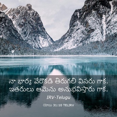 Picture 03 - యోబు 31:10 TELIRV - నా భార్య వేరొకడి - Bible Verse Picture