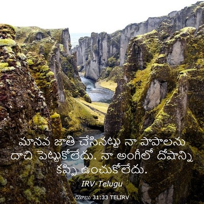 Picture 03 - యోబు 31:33 TELIRV - మానవ జాతి - Bible Verse Picture