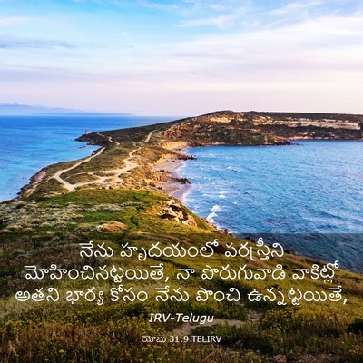 Picture 03 - యోబు 31:9 TELIRV - నేను హృదయంలో - Bible Verse Picture