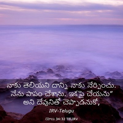 Picture 03 - యోబు 34:32 TELIRV - నాకు తెలియని - Bible Verse Picture