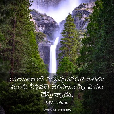 Picture 03 - యోబు 34:7 TELIRV - యోబులాంటి - Bible Verse Picture
