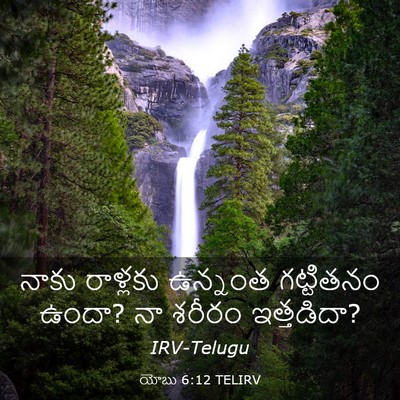 Picture 03 - యోబు 6:12 TELIRV - నాకు రాళ్లకు - Bible Verse Picture