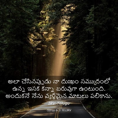 Picture 03 - యోబు 6:3 TELIRV - అలా చేసినప్పుడు - Bible Verse Picture