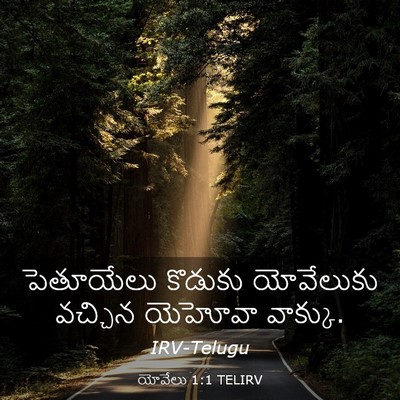 Picture 03 - యోవేలు 1:1 TELIRV - పెతూయేలు కొడుకు - Bible Verse Picture