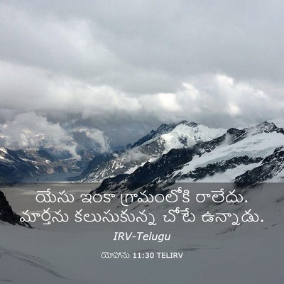 Picture 03 - యోహాను 11:30 TELIRV - యేసు ఇంకా - Bible Verse Picture