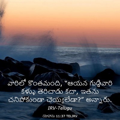 Picture 03 - యోహాను 11:37 TELIRV - వారిలో కొంతమంది, - Bible Verse Picture