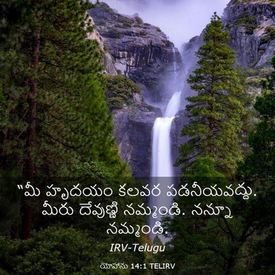 Picture 03 - యోహాను 14:1 TELIRV - “మీ హృదయం కలవర - Bible Verse Picture