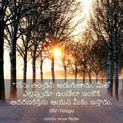 Picture 03 - యోహాను 14:16 TELIRV - “నేను తండ్రిని - Bible Verse Picture