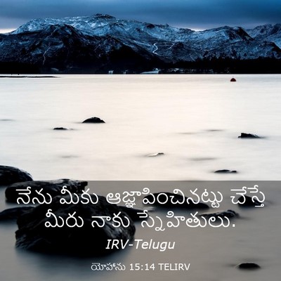 Picture 03 - యోహాను 15:14 TELIRV - నేను మీకు - Bible Verse Picture