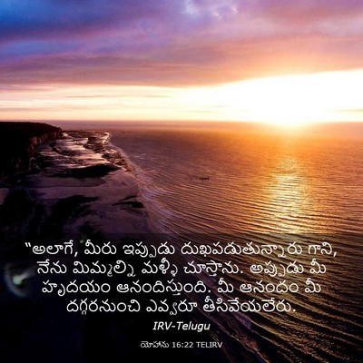 Picture 03 - యోహాను 16:22 TELIRV - “అలాగే, మీరు - Bible Verse Picture
