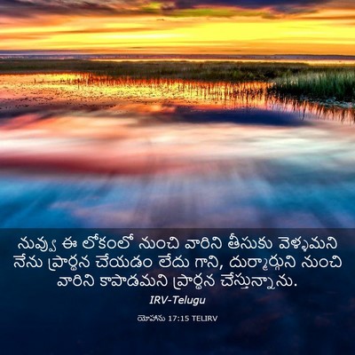 Picture 03 - యోహాను 17:15 TELIRV - నువ్వు ఈ లోకంలో - Bible Verse Picture
