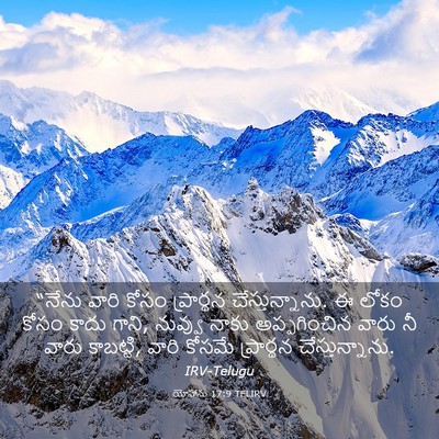 Picture 03 - యోహాను 17:9 TELIRV - “నేను వారి కోసం - Bible Verse Picture