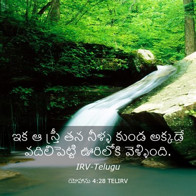 Picture 03 - యోహాను 4:28 TELIRV - ఇక ఆ స్త్రీ తన - Bible Verse Picture