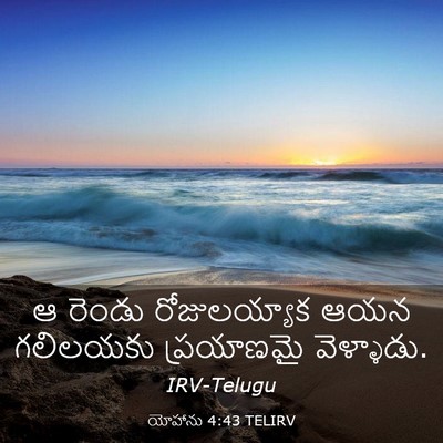 Picture 03 - యోహాను 4:43 TELIRV - ఆ రెండు - Bible Verse Picture