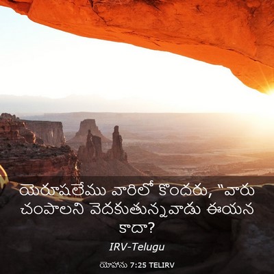 Picture 03 - యోహాను 7:25 TELIRV - యెరూషలేము వారిలో - Bible Verse Picture