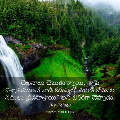 Picture 03 - యోహాను 7:38 TELIRV - లేఖనాలు - Bible Verse Picture