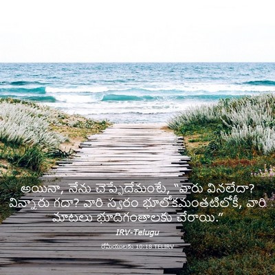 Picture 03 - రోమీయులకు 10:18 TELIRV - అయినా, నేను - Bible Verse Picture