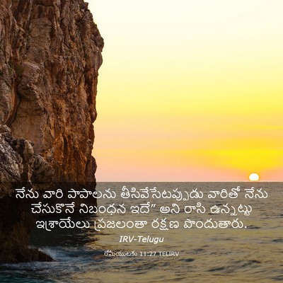 Picture 03 - రోమీయులకు 11:27 TELIRV - నేను వారి పాపాలను - Bible Verse Picture