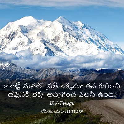 Picture 03 - రోమీయులకు 14:12 TELIRV - కాబట్టి మనలో - Bible Verse Picture