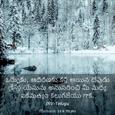 Picture 03 - రోమీయులకు 15:6 TELIRV - ఓర్పుకు, ఆదరణకు - Bible Verse Picture