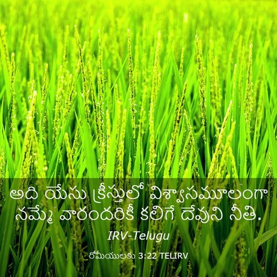 Picture 03 - రోమీయులకు 3:22 TELIRV - అది యేసు - Bible Verse Picture