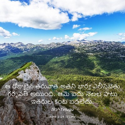 Picture 03 - లూకా 1:24 TELIRV - ఆ రోజులైన తరువాత - Bible Verse Picture