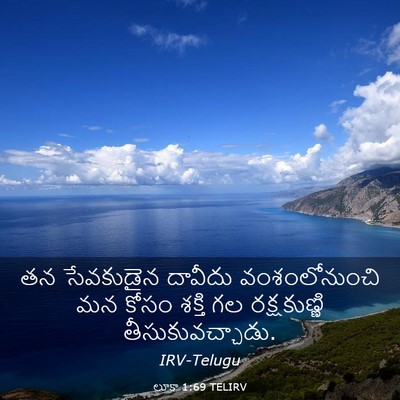 Picture 03 - లూకా 1:69 TELIRV - తన సేవకుడైన - Bible Verse Picture