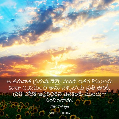 Picture 03 - లూకా 10:1 TELIRV - ఆ తరువాత ప్రభువు - Bible Verse Picture