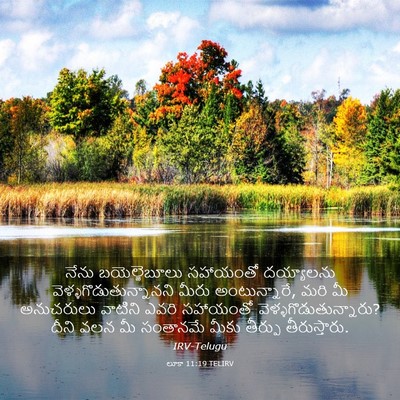 Picture 03 - లూకా 11:19 TELIRV - నేను బయెల్జెబూలు - Bible Verse Picture
