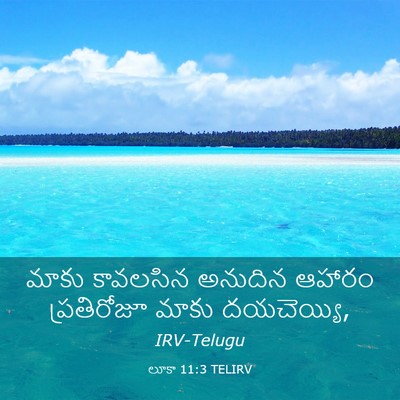 Picture 03 - లూకా 11:3 TELIRV - మాకు కావలసిన - Bible Verse Picture