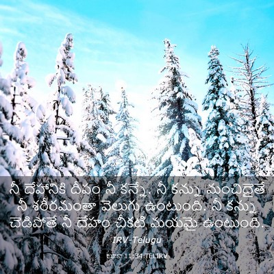 Picture 03 - లూకా 11:34 TELIRV - నీ దేహానికి దీపం - Bible Verse Picture
