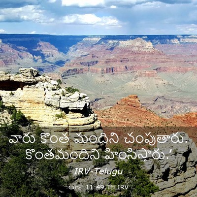 Picture 03 - లూకా 11:49 TELIRV - వారు కొంత మందిని - Bible Verse Picture