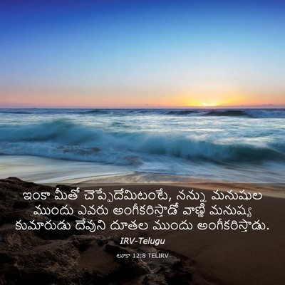 Picture 03 - లూకా 12:8 TELIRV - ఇంకా మీతో - Bible Verse Picture
