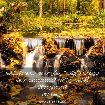 Picture 03 - లూకా 13:18 TELIRV - ఆయన ఇలా అన్నాడు, - Bible Verse Picture