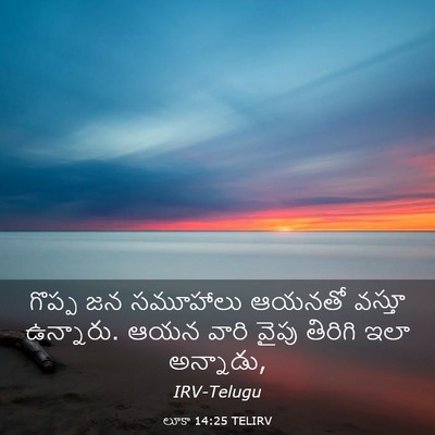Picture 03 - లూకా 14:25 TELIRV - గొప్ప జన సమూహాలు - Bible Verse Picture