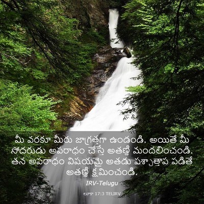 Picture 03 - లూకా 17:3 TELIRV - మీ వరకూ మీరు - Bible Verse Picture