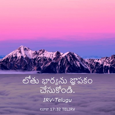 Picture 03 - లూకా 17:32 TELIRV - లోతు భార్యను - Bible Verse Picture