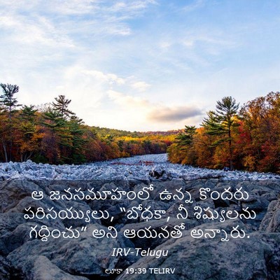 Picture 03 - లూకా 19:39 TELIRV - ఆ జనసమూహంలో ఉన్న - Bible Verse Picture